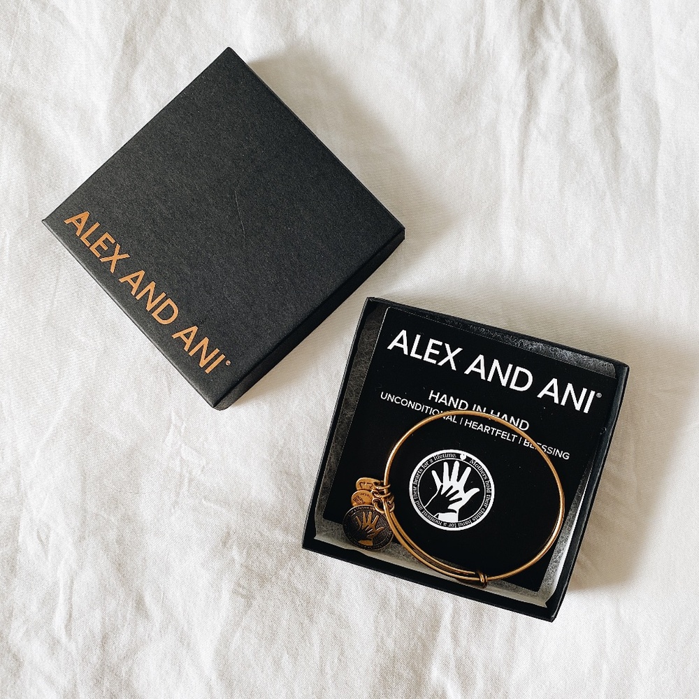 Alex And Ani Hand In Hand Charm Bangle